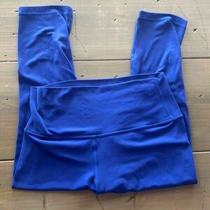 Blue Lululemon Cropped 18 Inch Inseam